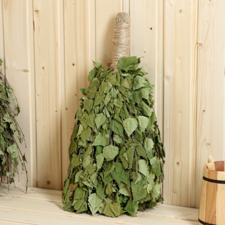 Веник для бани березовый с обмоткой /7731090