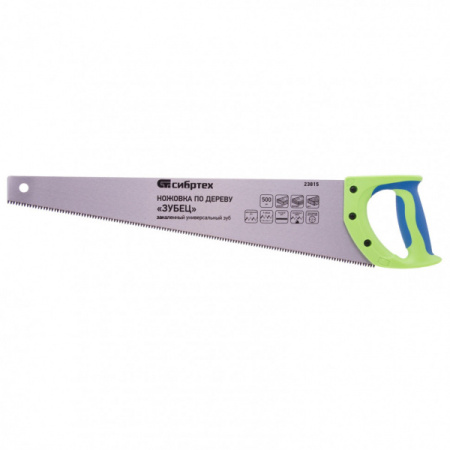 Ножовка по дереву"Зубец", 500мм, каленый зуб 3D 23815