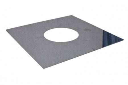 Экран защитный "ЛЮКС" 480х480мм нерж. зерк. (с отверстиями)