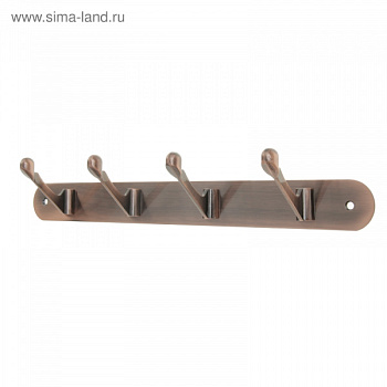 Вешалка 4-х местная 309, цвет медь 857070