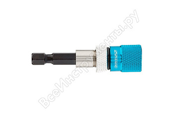 Адаптер для бит с ограничителем и двойным магнитом,1/4"/11317