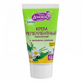 Крем репеллентный от комаров "Домовой Прошка", с экстрактом Ромашки, 50 мл /103141