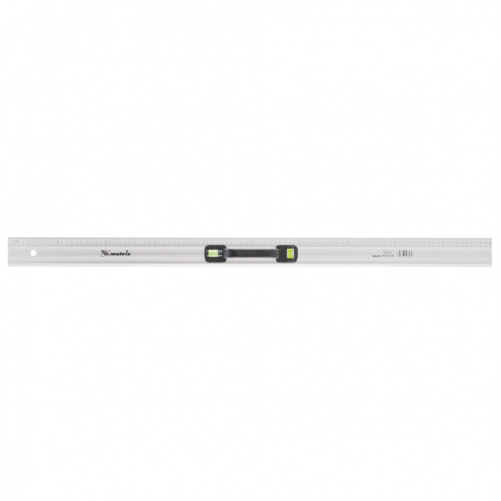 Линейка-уровень, 1000 мм, металлическая, пластмассовая ручка 2 глазка Matrix/30577