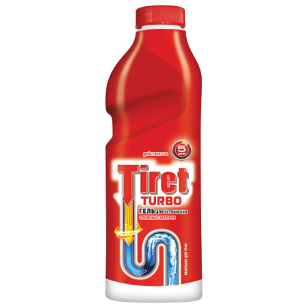 ТИРЕТ гель 1л.ТУРБО для чистки труб  