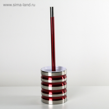 Ерш для унитаза "Иллюзия" 10х10х36,5см. цвет красный  4333559