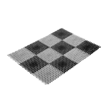 Коврик ТРАВКА 42*56см, черно-серый /23005