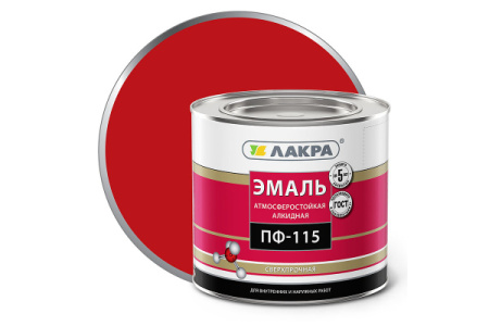 Эмаль ПФ-115 Красный 2,8кг Л-С