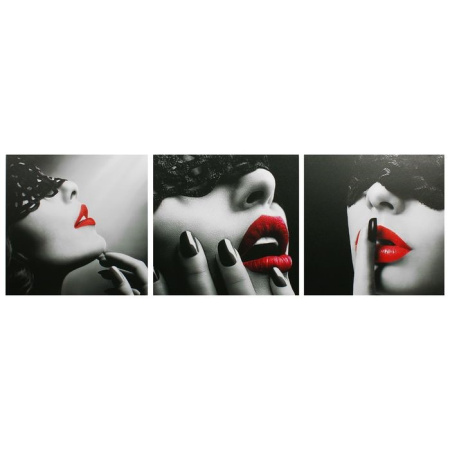 Картина модульная на подрамнике "Женский образ" 3 шт. 50х50 см; 50х150 см /1658386