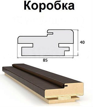 Заготовка прямая 40*85*2150 Тронкайс темный с упл. (комп)