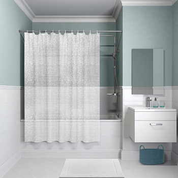 Штора для ванной комнаты, 180*180 см, PEVA, Promo, IDDIS P13PV11i11
