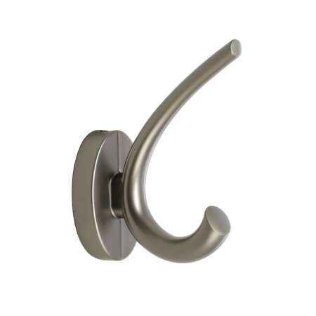 Крючок мебельный CAPPIO USUAL, двухрожковый, цвет графит/10526879