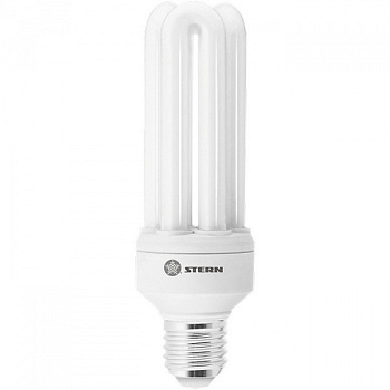 Лампа компактная люминесцентная, дуговая, 26W, 4000K, E27, 8000ч., Stern
