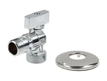 Кран шаровый 1/2"х3/4" для стиральной машины хром. AV Engineering (AVE3923412)
