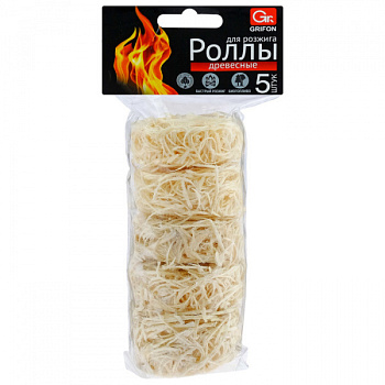 Роллы для розжига GRIFON, берёза, 5 шт/4897453