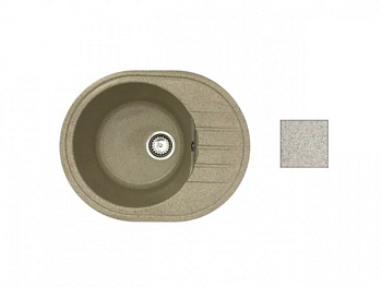 Мойка кухонная из искусственного камня RIO гранит 570х450 mm, AV Engineering (AV580450RGTA)