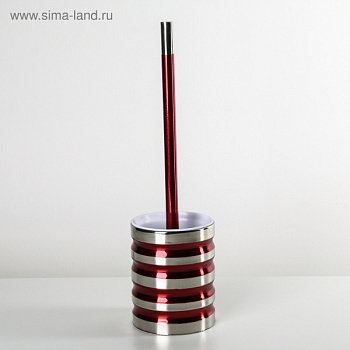 Ерш для унитаза "Иллюзия" 10х10х36,5см. цвет красный  4333559