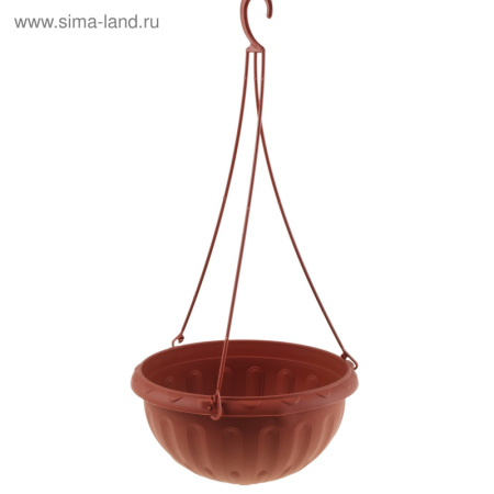 Горшок-кашпо 3,5л "Джулия", подвесной, коричневый 586986