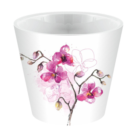 Горшок для цветов London Orchid Deco D 160 мм/1,6 л Фуксия