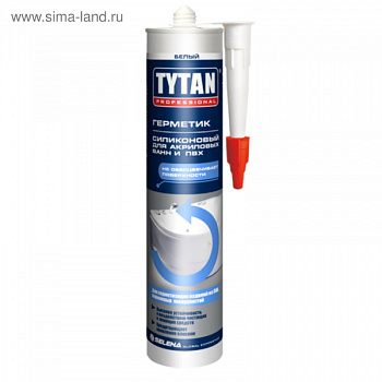Tytan Professional герметик силиконовый для акриловых ванн белый 310мл/20287