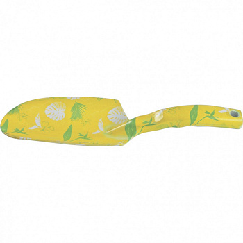 Совок цельнометаллический алюминиевый широкий Flower Lime /62000