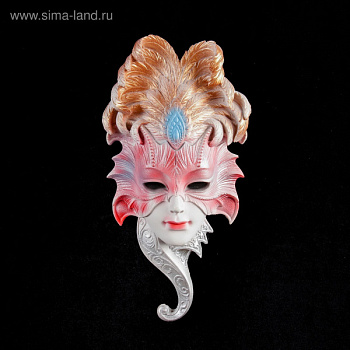 Венецианская маска "Сова", 27 см,белая МИКС/3587853