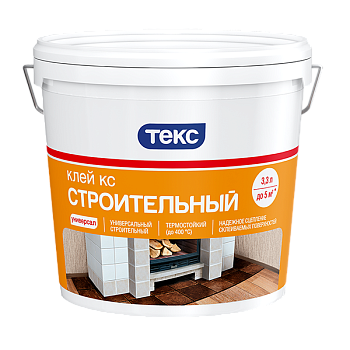 Клей ПВА строитель универс. 10 кг. ТЕКС