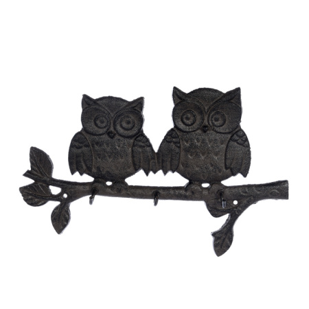 Вешалка 3 крючка "Совы" декоративная 27.5*18*3 см/66068