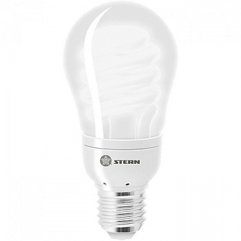 Лампа компактная люминесцентная, колба, 11W, 2700K, E27, 8000ч., Stern