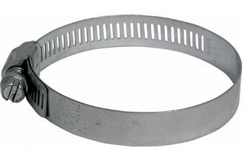 Хомут обжимной просечной (сталь) ширина 12,7 мм 7" (156-178 мм) FIT 64264