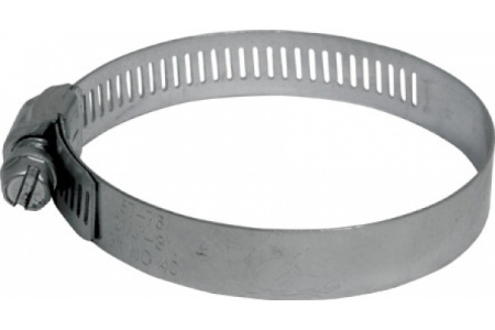 Хомут обжимной просечной (сталь) ширина 12,7 мм 7" (156-178 мм) FIT 64264