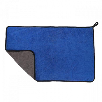 Тряпка для мытья авто, CARTAGE, микрофибра, 40×60 cм, сине-серая /5179749
