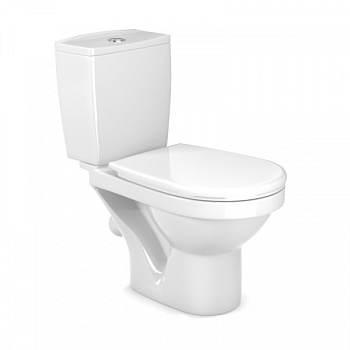 Унитаз-компакт "Вента" HOME De Luxe (GESSO) ,белый 2-х уровневое армированное сиденье 20886