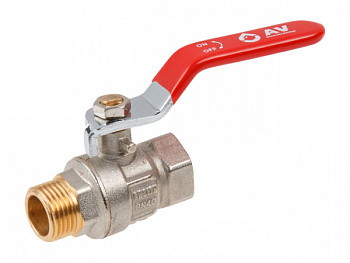 Кран шаровый 1/2" нар.-вн. ручка PN40 AV Engineering (AVE091012)