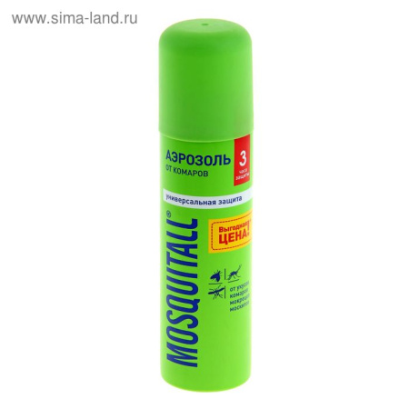 Аэрозоль Mosquitall Универсальная защита от комаров 150 мл/1112366