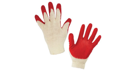 Перчатки х/б с латексное покрытием усиленным (обливная ладонь) размер №9 STARTUL (ST7120-9)