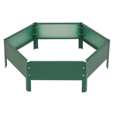 Клумба оцинкованная, d = 80 см, h = 15 см, зелёная, Greengo /1822889