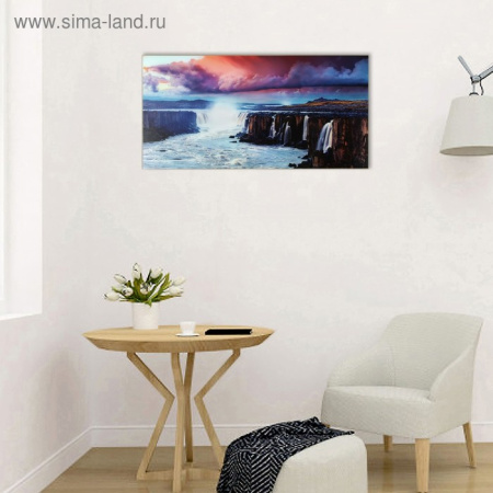 Картина "Красивый вид на водопад" 50*100 см/3663757