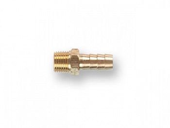 Соединение нар. резьба 1/4" х елочка 10 мм (латунь) ECO (AB-MT14/E10)