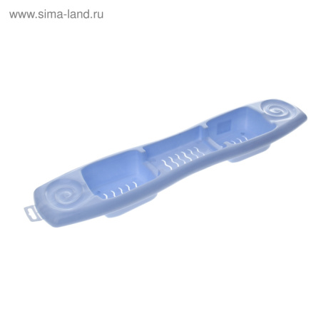 Полка на ванну голубой пастельный 598186