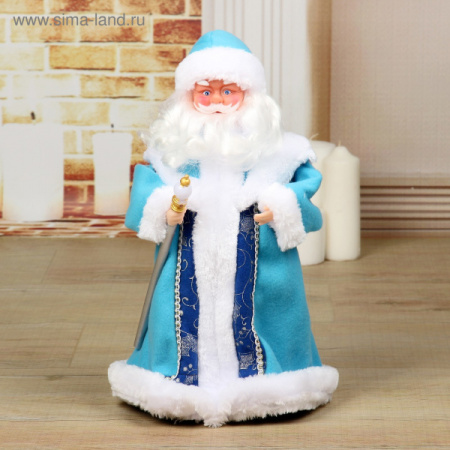 Дед Мороз в синей шубе с посохом    2359015