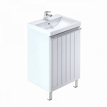 Тумба для ванной комнаты, напольная, белая, 50 см, Amur, Milardo AMU50W1M95