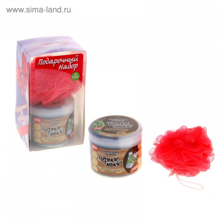 Подарочный набор для бани Черное мыло 102043