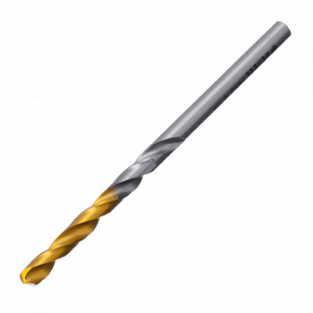 Сверло спиральное по металлу 4 x 75 мм, Р6М5, Golden Tip Denzel/718229