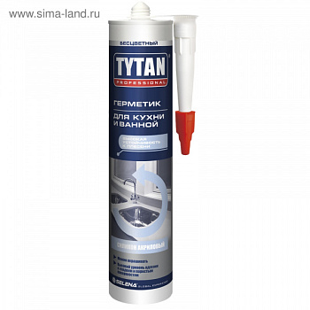 Tytan Professional герметик для кухни и ванн бесцветный 310мл/31519