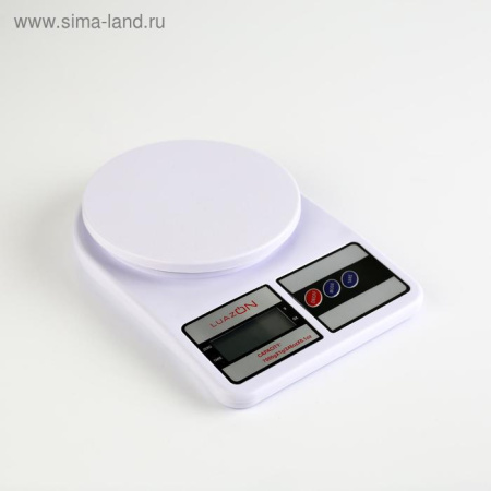 Весы кухонные Luazon LVK-704, электронные, до 7 кг, белые/602993