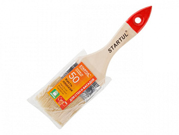 Кисть плоская 2"-50мм STARTUL STANDART+ (покраска стен и фасадов, флейцевая малярная)ST0100-50