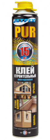 Клей строительный многоцелевой 850мл JETFIX PUR/10036