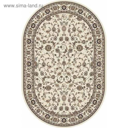 Ковёр овальный Merinos Valencia Deluxe, размер 200x300 см, цвет cream-brown /5474613