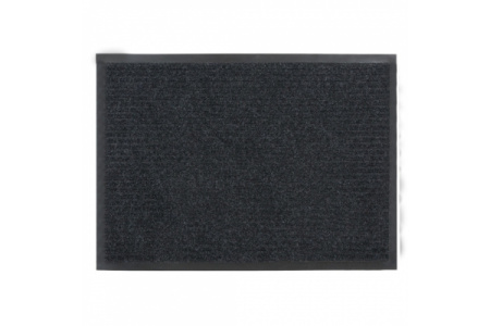 Коврик влаговпитывающий "Ребристый"  90x150 см, черный 35-073