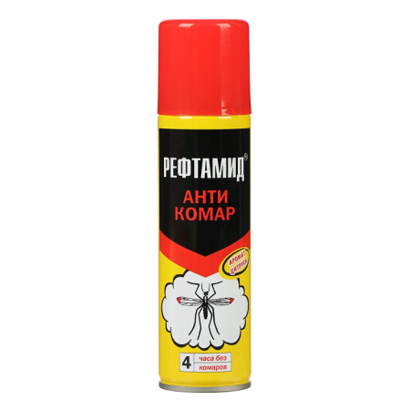 Аэрозоль РЕФТАМИД Антикомар 145мл действие. 4 часа.  7424